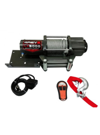 Автомобильная лебедка 4REVO 5000 lbs, 12В, со стальным тросом 4R-W051A