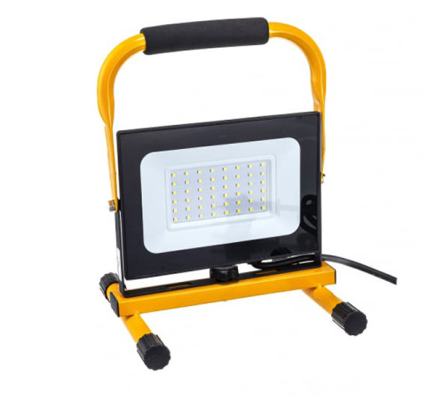 Переносной светодиодный прожектор IEK LED СДО 06-50П, 6500К, IP65, черный LPDO603-050-65-K02