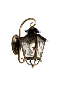 Садово-парковый светильник Feron PL631 на стену вниз 60W 230V E27, черное золото 11642