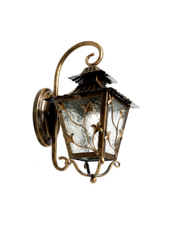 Садово-парковый светильник Feron PL631 на стену вниз 60W 230V E27, черное золото 11642