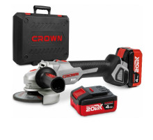 Аккумуляторная углошлифовальная машина Crown CT23001-125HX-4 BMC