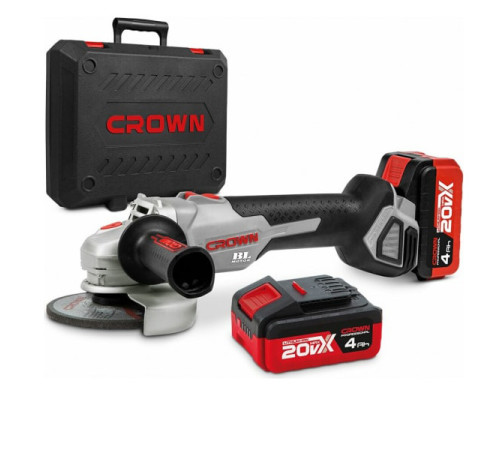 Аккумуляторная углошлифовальная машина Crown CT23001-125HX-4 BMC