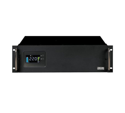 Источник бесперебойного питания PowerCom King Pro RM, Интерактивная, 2200 ВА/1760 Вт, Rack, IEC KIN-2200AP LCD