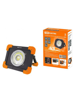 Переносной светодиодный прожектор TDM ФП6, 20Вт, 1800Лм, Li-Ion 3,7B, 6,6Aч, USB, SQ0350-0056