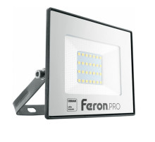 Светодиодный многоматричный прожектор Feron LL-1000, 30W, 6400К, 3000Lm, IP65, 28хOSRAM чёрный 41539