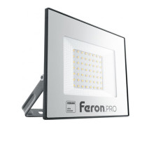 Светодиодный многоматричный прожектор Feron LL-1000, 50W, 6400К, 5000Lm, IP65, 45хOSRAM чёрный 41540
