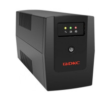 Линейно-интерактивный источник бесперебойного питания DKC 1500 ВА/900 Вт, 1/1, 3xSchuko, USB + RJ45, LCD, 2x8Aч INFOLCD1500S