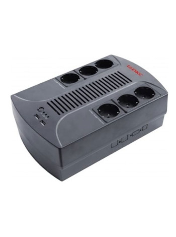 Линейно-интерактивный источник бесперебойного питания DKC 600 ВА/360 Вт, 1/1, 6xSchuko, USB для зарядки (2), USB + RJ11, 1x7Aч INFOPDU600