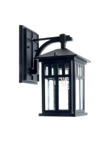 Садово-парковый светильник Feron PL671 на стену вниз 60W 230V E27, черный 11689