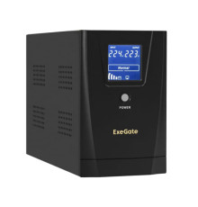 Источник бесперебойного питания ExeGate SpecialPro Smart LLB-650 LCD AVR 1SH 2C13 RJ USB 650VA/360W  1Sch/2C13  RJ45/11 USB  металлический корпус  Black 292770