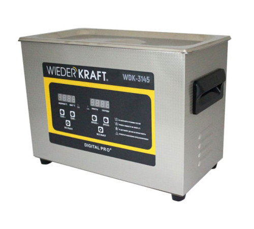 Ультразвуковая ванна WIEDERKRAFT (мойка) с подогревом 4,5 литра WDK-3145