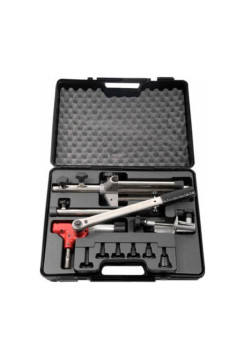 Ручной пресс-инструмент Зубр ШиреФит для развальцовки труб в пластиковом кейсе 14-32 мм 51625