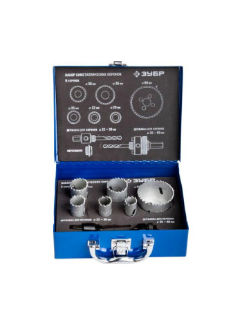 Набор биметаллических коронок Зубр Эксперт 6 шт 29531-H6-1