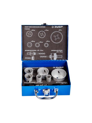 Набор биметаллических коронок Зубр Эксперт 6 шт 29531-H6-2