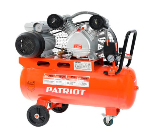 Поршневой ременной компрессор Patriot PTR 50-450A 525306325
