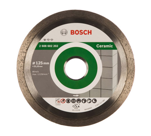Диск алмазный по плитке (125х22.2 мм; 10 шт.) Bosch 2608603232