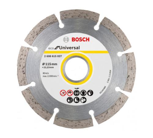 Диск алмазный ECO Universal (115х22.2 мм) Bosch 2608615040