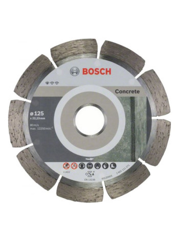 Диск алмазный по бетону (125х1.6х22.2 мм) 10 шт. Bosch 2608603240