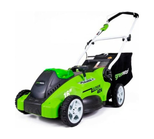 Аккумуляторная газонокосилка Greenworks G40LM40