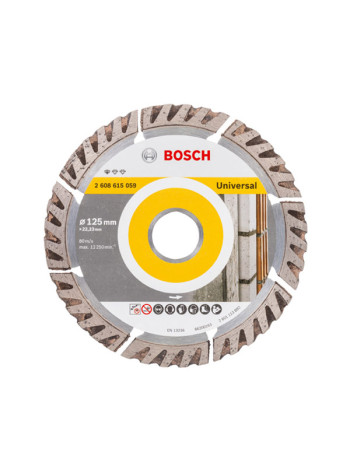 Диск алмазный Universal (125х22.2 мм; 10 шт.) Bosch 2608615060