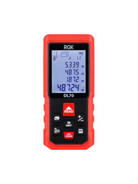 Лазерный дальномер с угломером RGK DL70 4610011873911