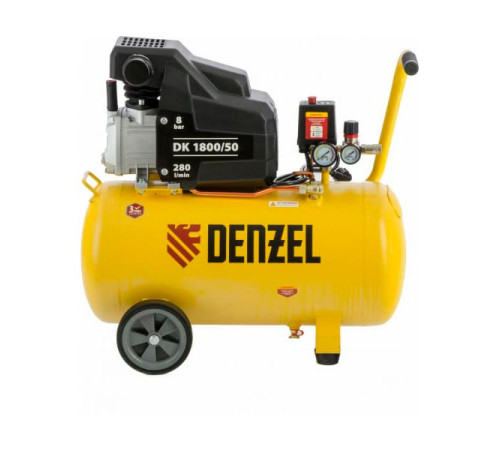 Воздушный компрессор Denzel DK1800/50,Х-PRO 1,8 кВт, 280л/мин, 50л 58068