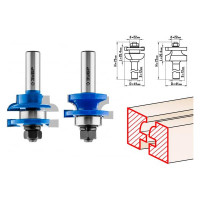 Набор фрез рамочных №3 (2 шт; хвостовик 12 мм) Зубр 28773-41.3-H2