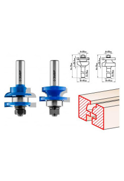Набор фрез рамочных №3 (2 шт; хвостовик 12 мм) Зубр 28773-41.3-H2