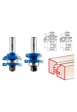 Набор фрез рамочных №2 (2 шт; хвостовик 12 мм) Зубр 28772-41.3-H2