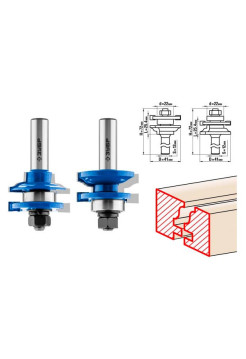Набор фрез рамочных №1 (2 шт; хвостовик 12 мм) Зубр 28771-41.3-H2