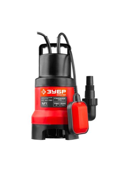 Дренажный насос для грязной воды Зубр НПГ-М1-750