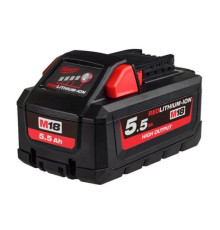 Аккумулятор M18 HB5.5 (Li-ion, 18 В, 5.5 Ач) Milwaukee 4932464712