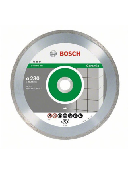 Диск алмазный Standard for Ceramic (230х22.2 мм; 10 шт.) Bosch 2608603234 Диск алмазный Standard for Ceramic (230х22.2 мм; 10 шт.) Bosch 2608603234