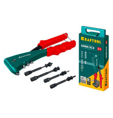 Комбинированный литой заклепочник в кейсе KRAFTOOL Combo2-M6 2 вида заклёпок 31180