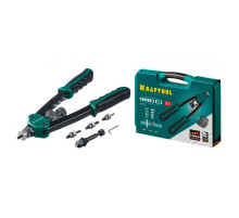 Комбинированный двуручный заклепочник в кейсе KRAFTOOL Combo2-M10  резьбовые заклепки М5-М10, 31181
