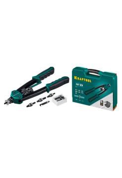 Резьбовой двуручный заклепочник KRAFTOOL Nut-12 М3-М12, в кейсе 31183