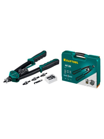 Резьбовой двуручный заклепочник KRAFTOOL Nut-12 М3-М12, в кейсе 31183