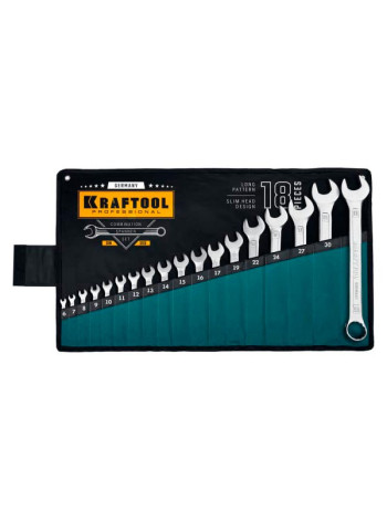 Набор комбинированных гаечных ключей KRAFTOOL 18 шт, 6 - 32 мм 27079-H18_z01