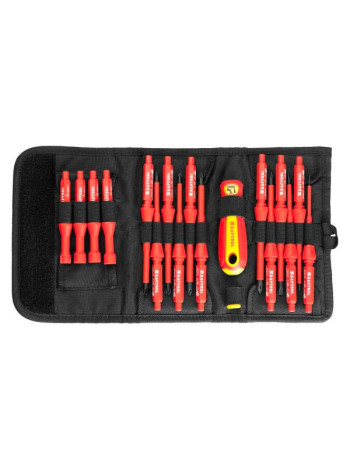 Набор отверток высоковольтных KRAFTOOL Х-Drive Electro 18 предм. 220092-H18