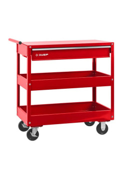 Инструментальная тележка Зубр 1 ящик + 2 полки, 737x383x785 мм 38912
