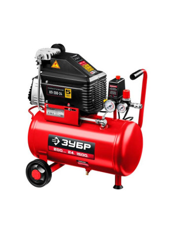 Безмасляный воздушный компрессор 200 л/мин Зубр КП-200-24