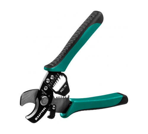 Кабелерез со съемником изоляции KRAFTOOL RC-11 22696-2