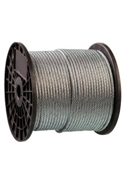 Грузоподъемный стальной трос Зубр Профессионал DIN 3066, d=8 мм, L=80 м 30417-08