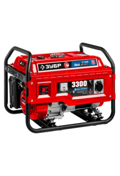 Гибридный генератор Зубр бензин/газ, 3300 Вт СГ-3300