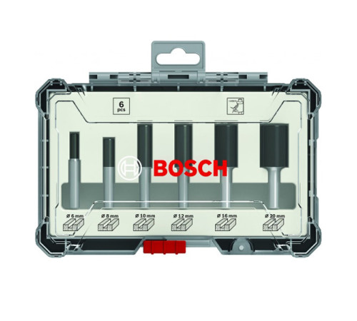 Набор пазовых фрез (6 шт; хвостовик 6 мм) Bosch 2607017465