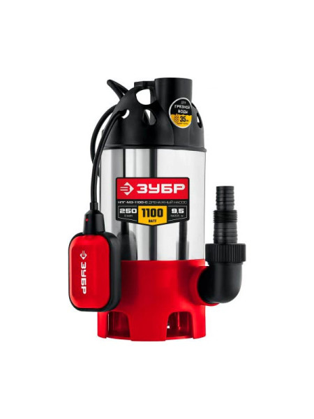 Дренажный насос для грязной воды Зубр НПГ-М3-1100-С