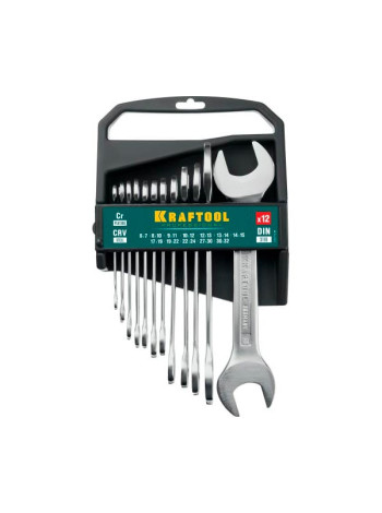 Набор рожковых гаечных ключей KRAFTOOL 12 шт, 6 - 32 мм 27033-H12C_z01