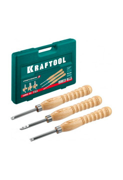 Набор ручных резцов по дереву KRAFTOOL Precision-3 3 шт 18369