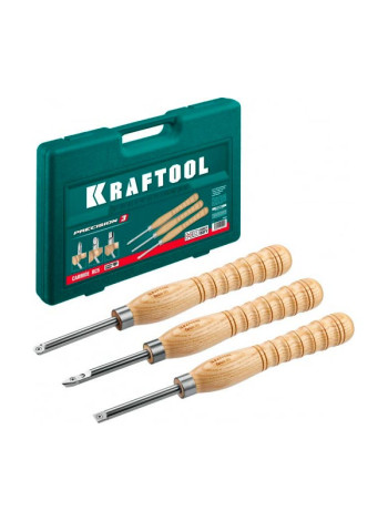 Набор ручных резцов по дереву KRAFTOOL Precision-3 3 шт 18369