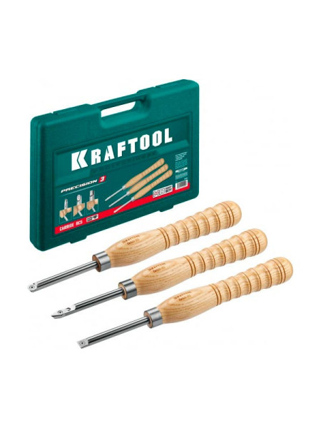 Набор ручных резцов по дереву KRAFTOOL Precision-3 3 шт 18369
